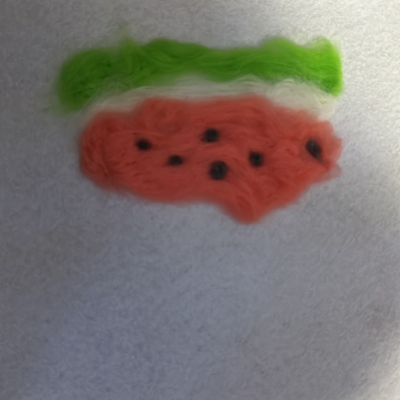 Watermelon wool painting - Picture 4 of 4
